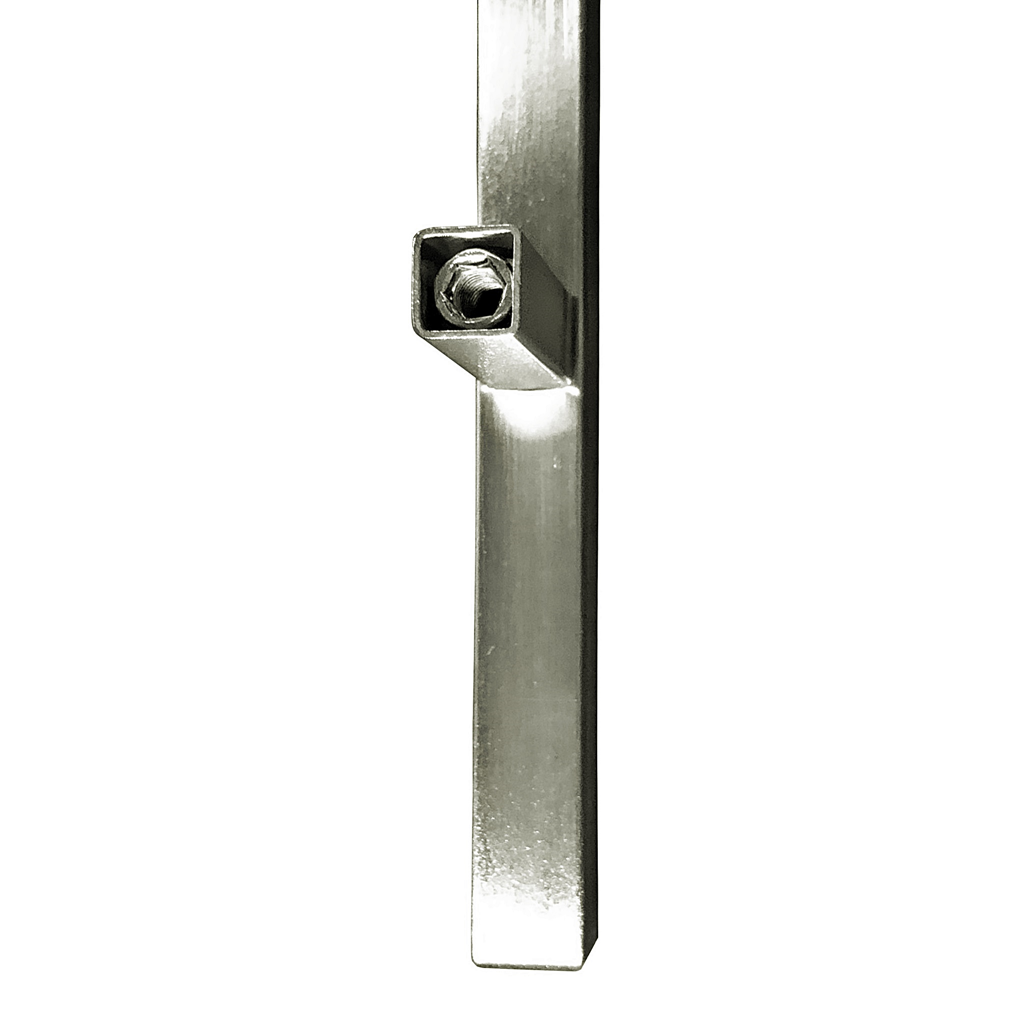 Puxador Haste Quadrada Inox Escovado 384mm