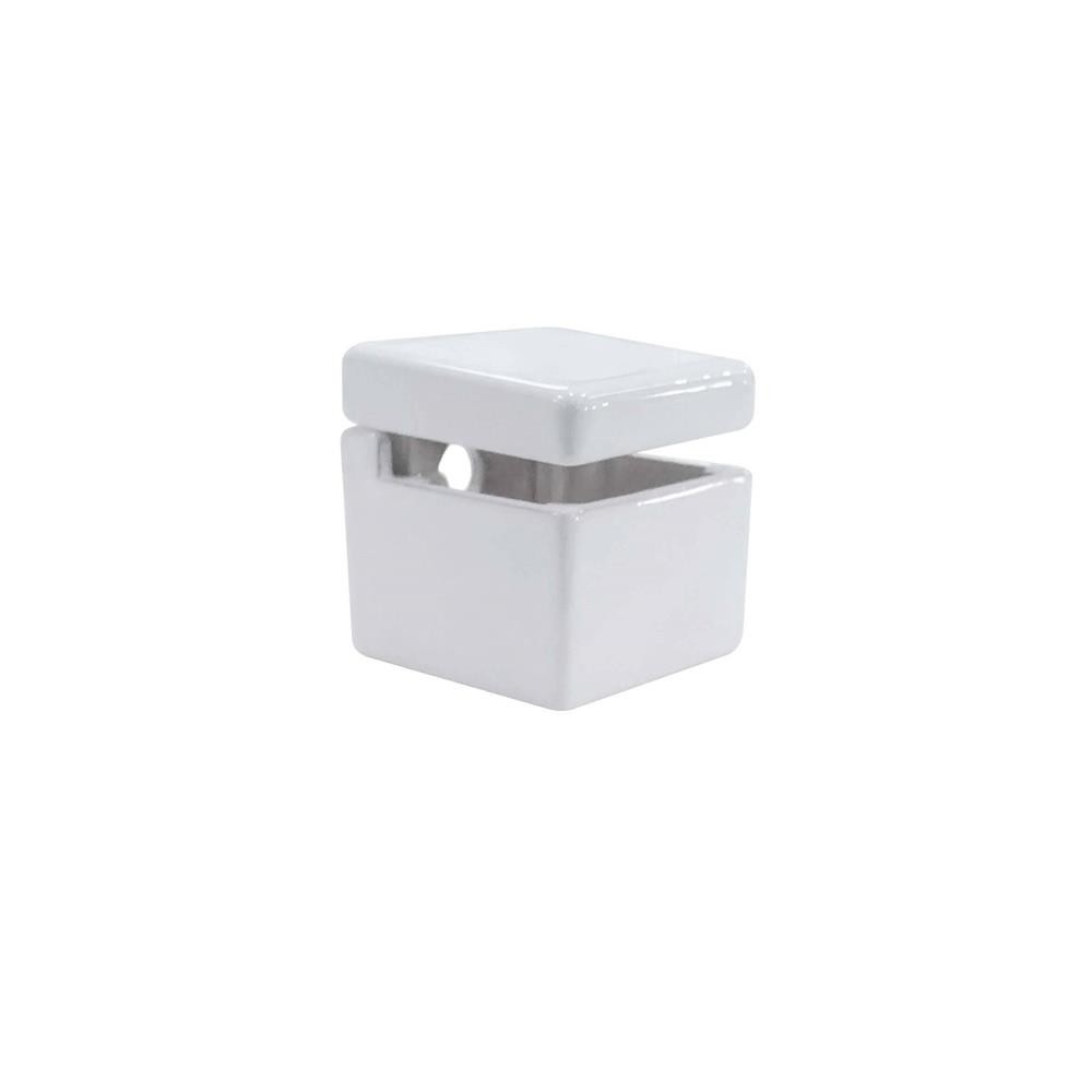 Suporte Fenda Flex Quadrado - 4-10mm Branco