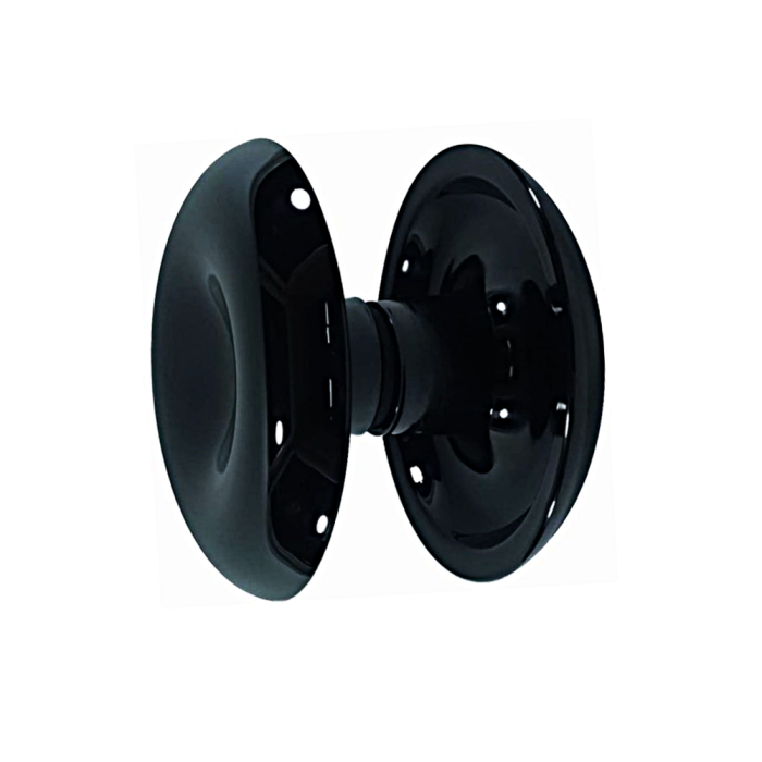 Puxador Duplo de Resina Grande Preto