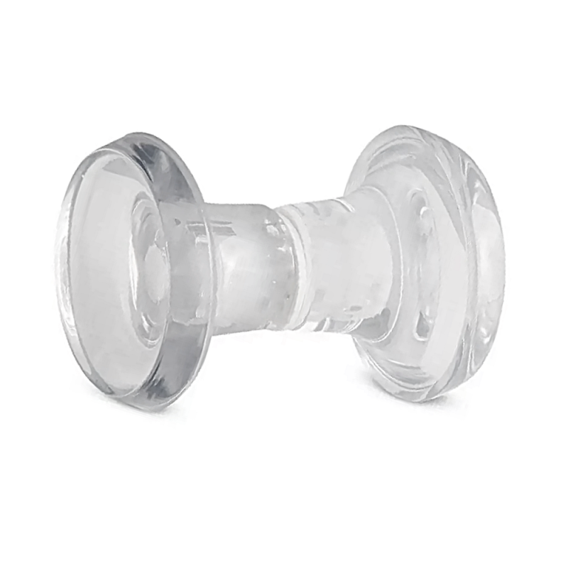 Puxador Duplo de Resina Médio Cristal