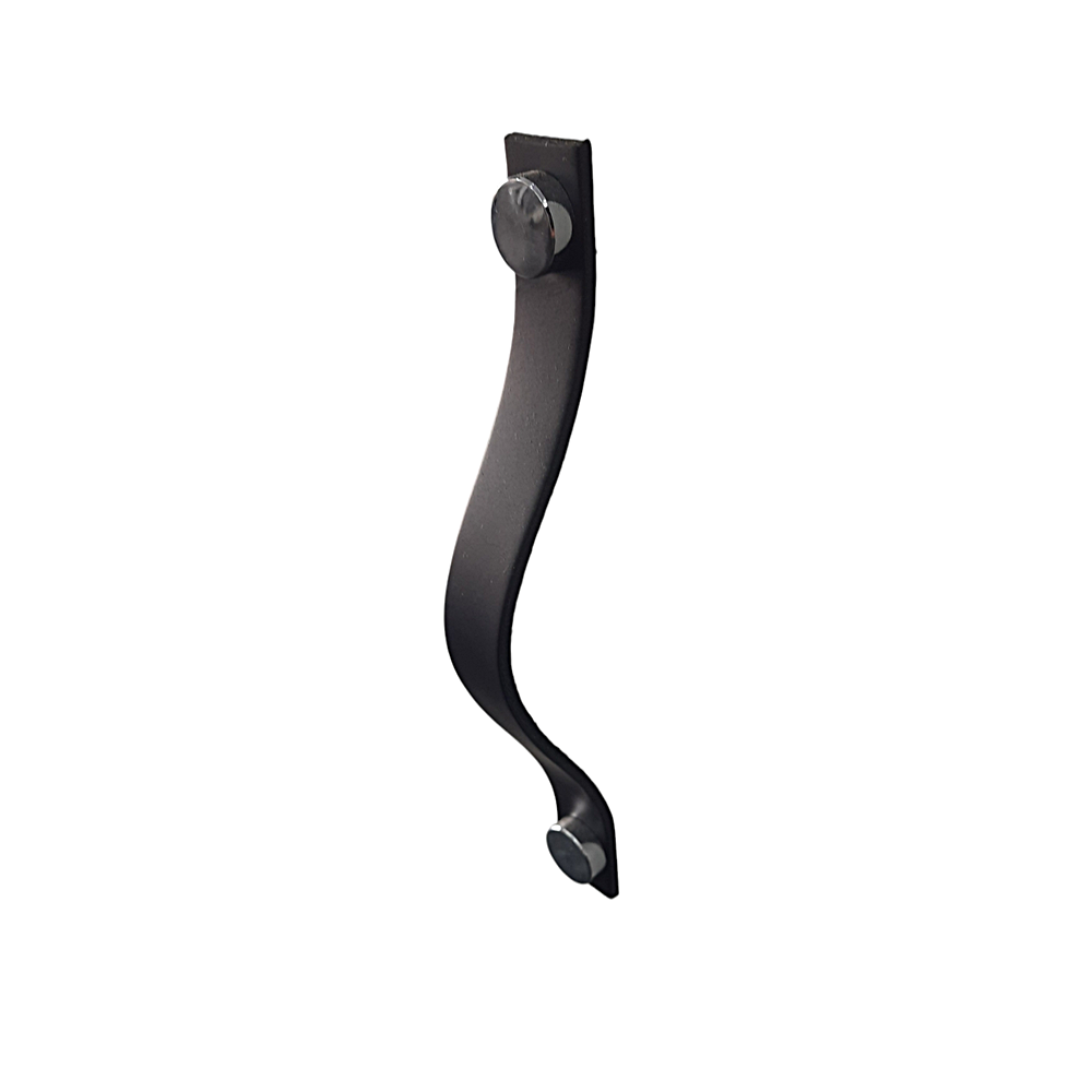 PUX FULL TAMPA 2X19.2 CM COURO LEGITIMO PRETO - UN