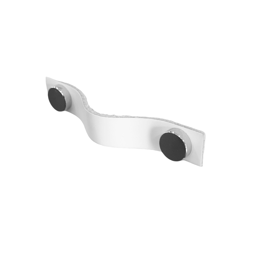 PUX FULL TAMPA 2 CM  COURO LEGITIMO BRANCO - UN