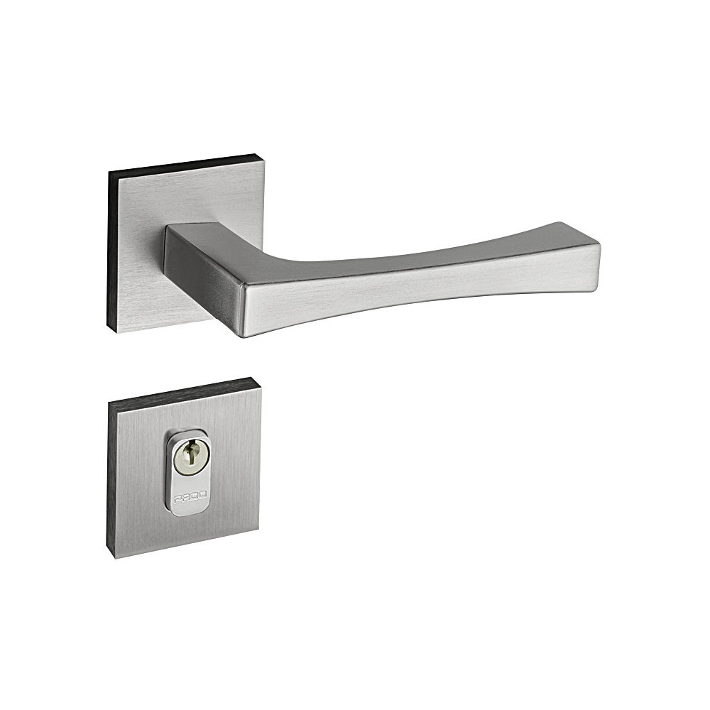 Fechadura Pado Externa Vivaldi-885/90 Roseta Cromo Acetinado