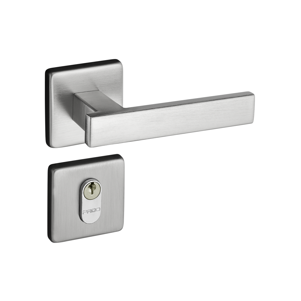 Fechadura Pado Externa Concept-408 Roseta Cromo Acetinado