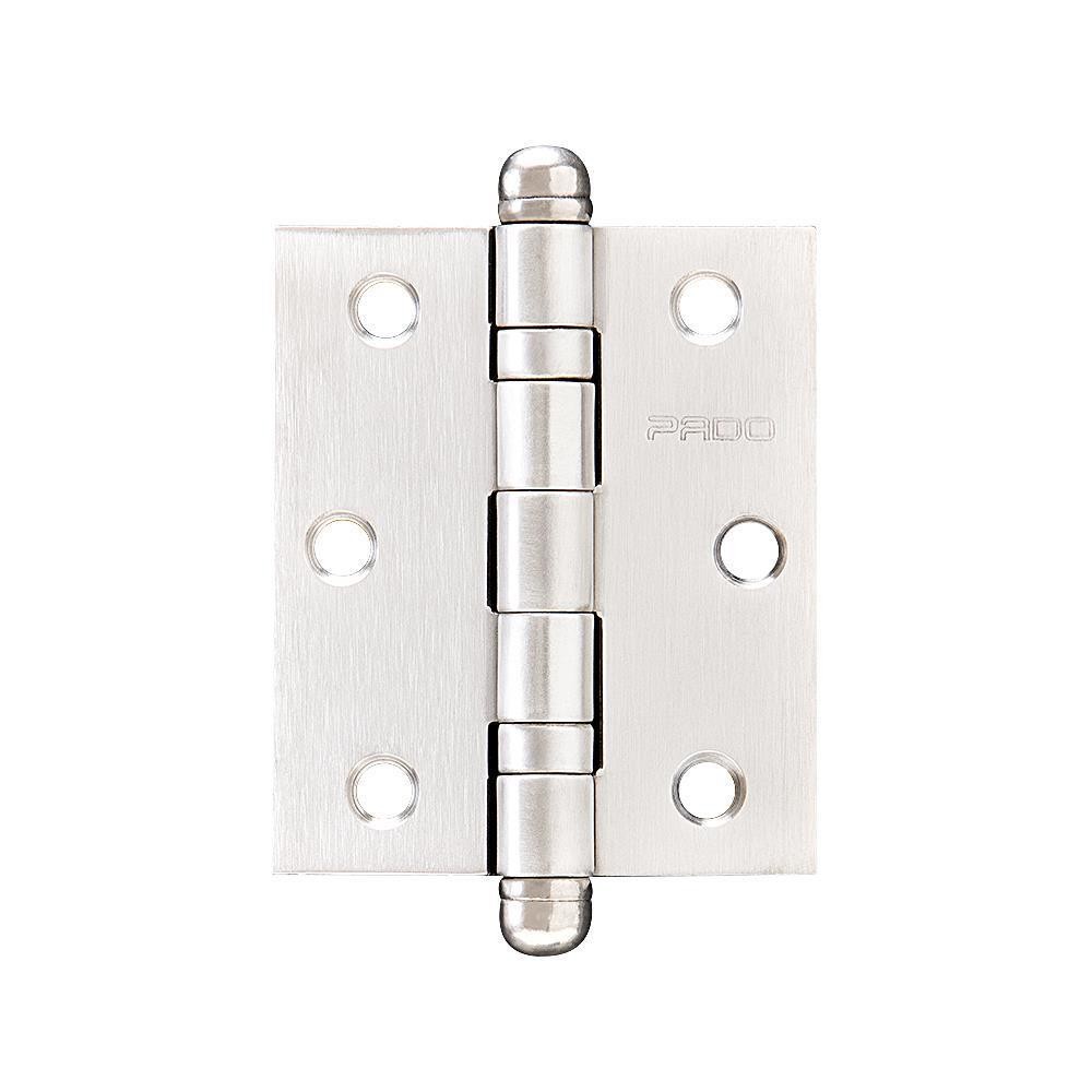 Dobradiça Pado SM3530 Cromo Acetinado - Cartela com 3 unidades
