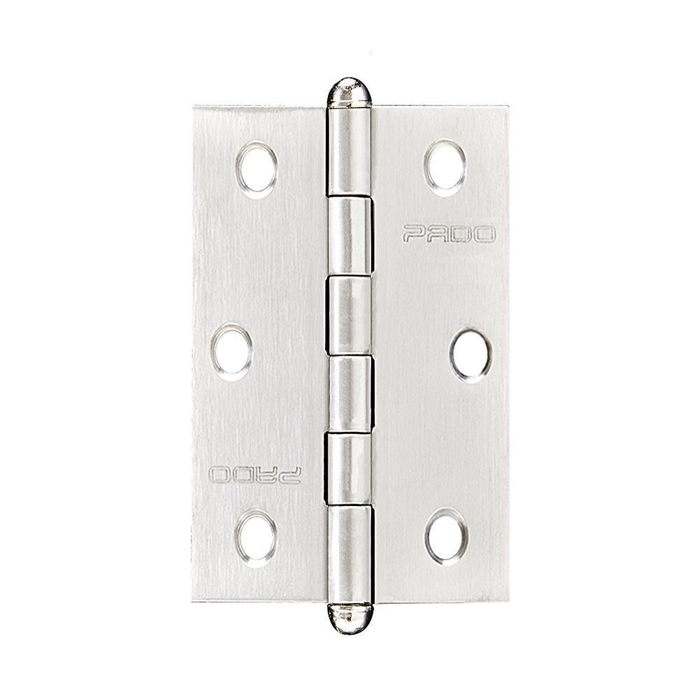 Dobradiça Pado SM3521 Cromo Acetinado - Cartela com 3 unidades
