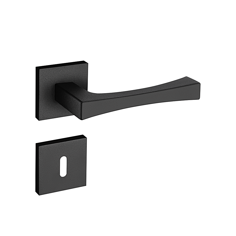 Fechadura Pado Interna Vivaldi-885/90 Roseta Preto Texturizado