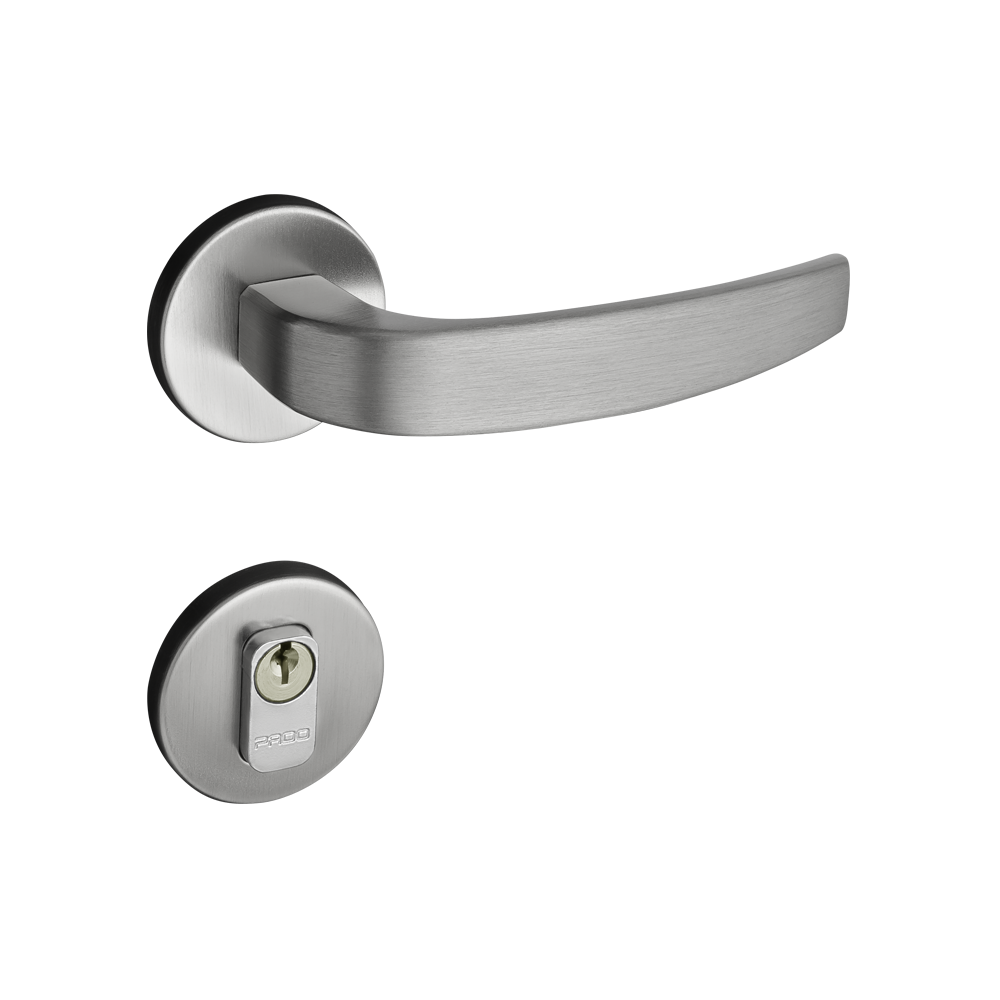 Fechadura Pado Externa Vic-930/90 Roseta Cromo Acetinado