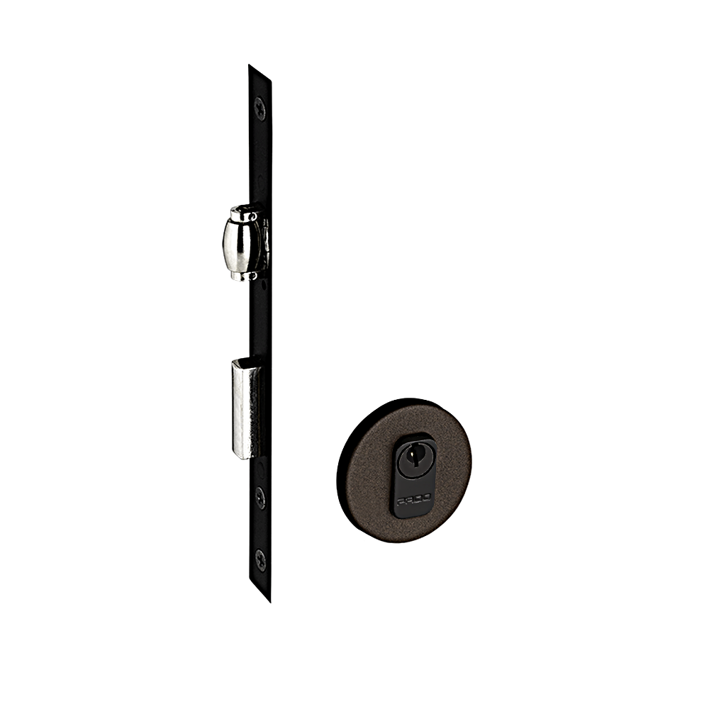 Fechadura Rolete Pado 454 Roseta Redonda Corten