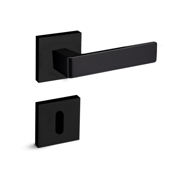 Fechadura Pado Interna Modena-529-Roseta - Preto Texturizado