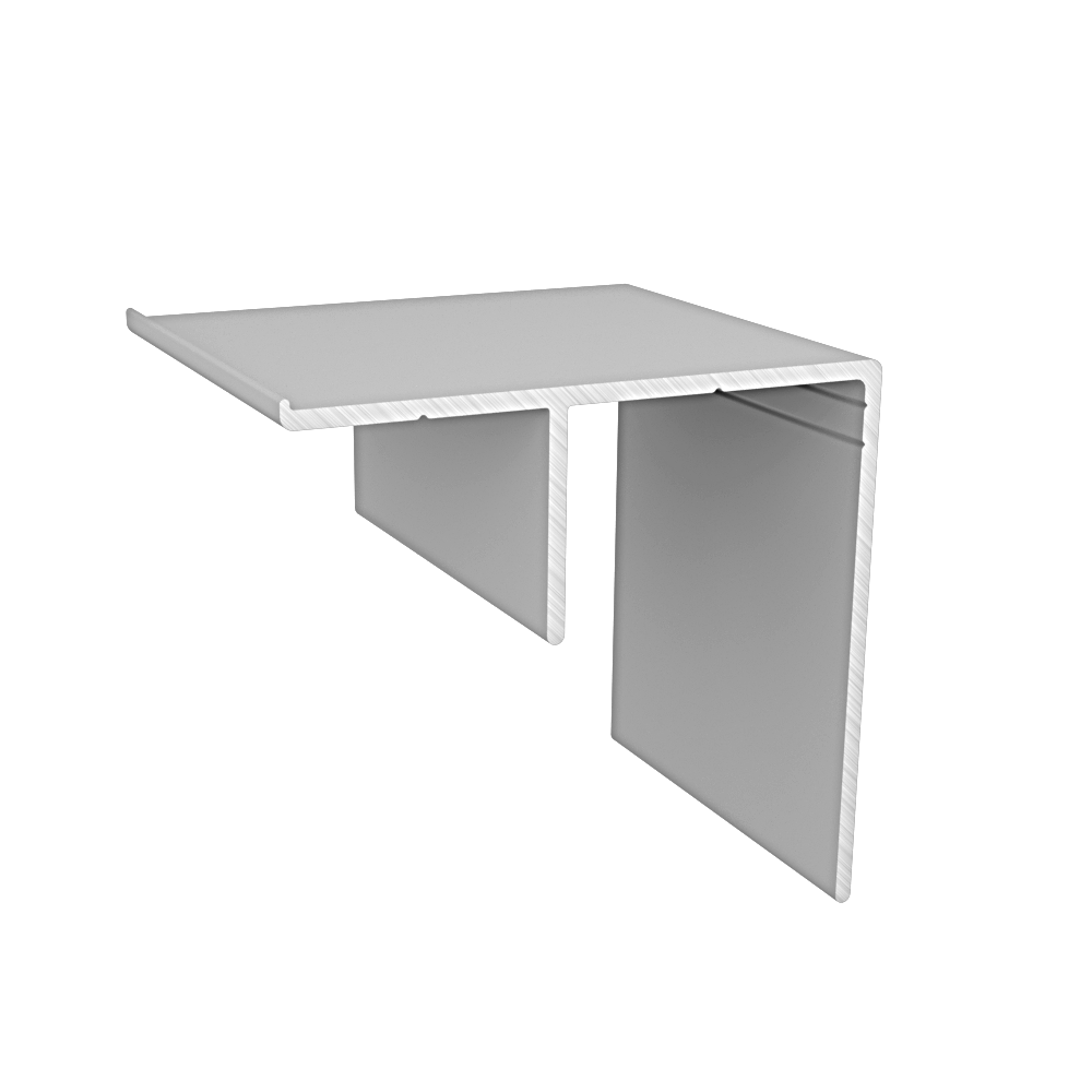 Perfil Trilho Inferior RM-064 Anodizado 3 m