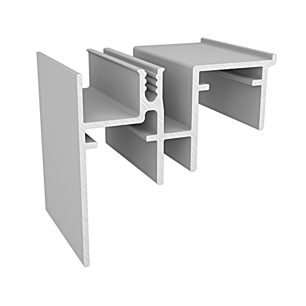 Perfil Trilho Inferior RM-006 Anodizado 3 m