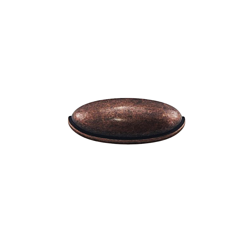 Puxador Luna Cobre Velho 64mm
