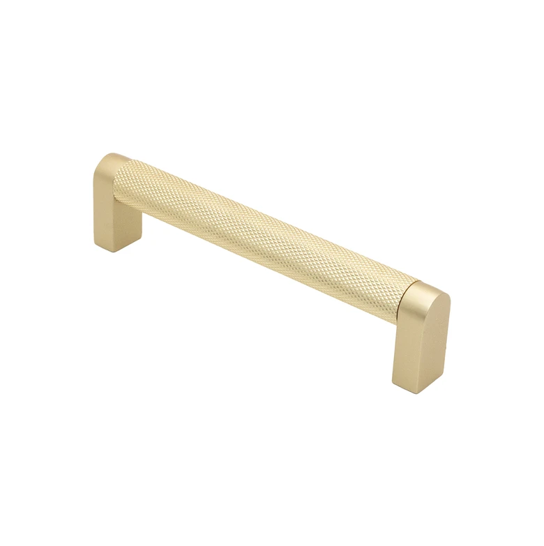 Puxador Rigato Dourado Escovado 128mm