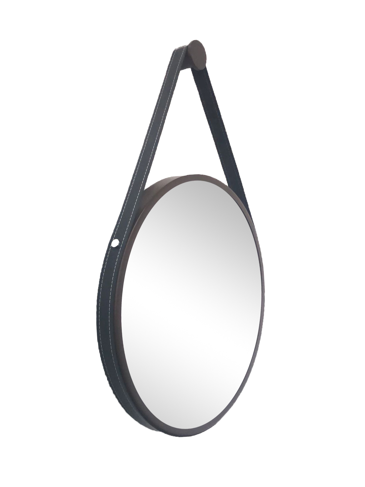 Espelho ADNET 50 cm Marrom/Preta
