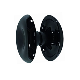 Puxador Duplo de Resina Grande Preto