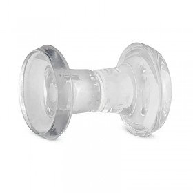 Puxador Duplo de Resina Médio Cristal