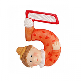 Puxador Infantil Palhaço 5 (Número Cinco) 26143