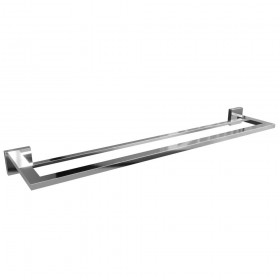 Porta Toalha Duplo 600mm Linha Banho Eterna Polido