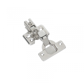 Dobradiça de Pressão 35mm Super Curva Calço Fixo com Amortecedor