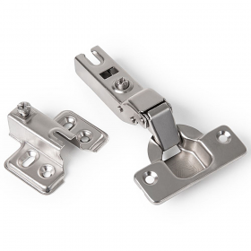 Dobradiça de Pressão 35mm Curva Slide On Soft Close