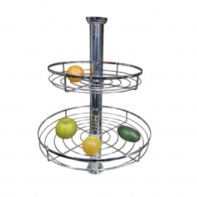 Conjunto Fruteira Dupla Redonda sem Vidro