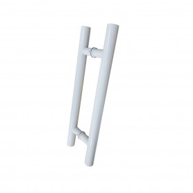 Puxador Duplo 32x300x450 Inox Branco