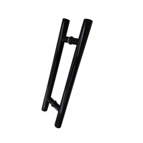 Puxador Duplo 32x300x450 Inox Preto