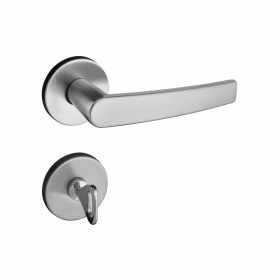 Fechadura Pado Banheiro Concept-401 Roseta Cromo Acetinado