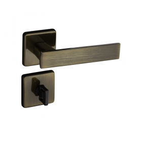 Fechadura Pado Banheiro Quadra-701/80 Roseta Bronze Oxidado