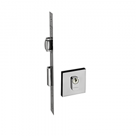 Fechadura Rolete Pado 453 Roseta Quadrada Cromado