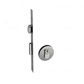 Fechadura Rolete Pado 454 Roseta Redonda Inox Escovado