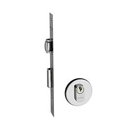 Fechadura Rolete Pado 454 Roseta Redonda Inox Polido