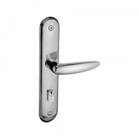 Fechadura Pado Externa Erich-817/73 Espelho Cromado