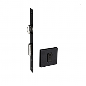 Fechadura Rolete Pado 453 Roseta Quadrada Preto