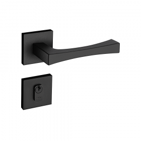 Fechadura Pado Externa Vivaldi-885/90 Roseta Preto Texturizado