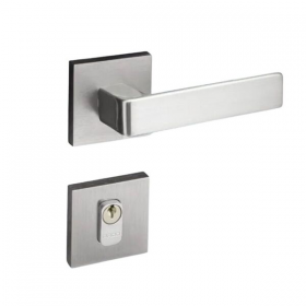 Fechadura Pado Externa Modena-529-Roseta - Cromo Acetinado