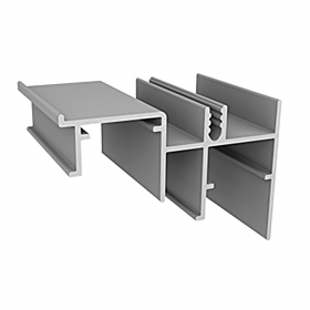 Perfil Trilho Inferior RM-265 Anodizado 2 m