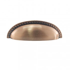 Puxador Malta Cobre Velho Escovado 64mm