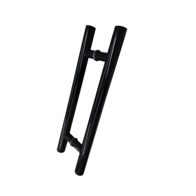 Puxador Duplo 32x300x450 Inox Preto