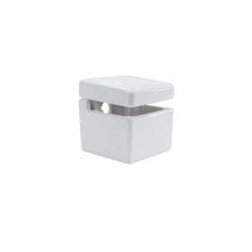 Suporte Fenda Flex Quadrado - 4-10mm Branco
