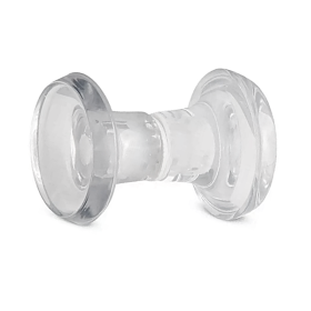 Puxador Duplo de Resina Médio Cristal